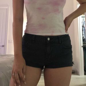 Victoria’s Secret PINK black cutoff denim shorts